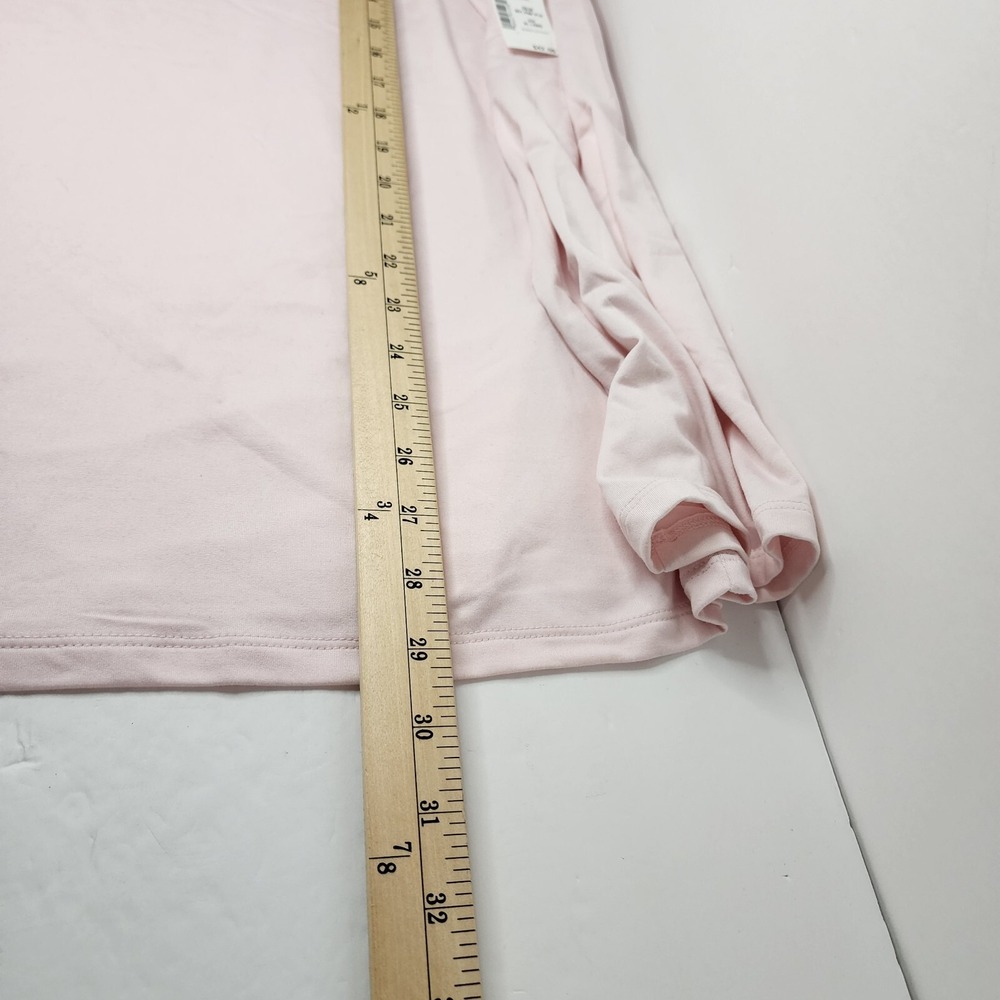New Croft Barrow Womens Lounge Sleep Shirt Top Long Sleeve Pink Size XL Long - Picture 6 of 7